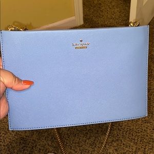 Kate spade clutch with over the shoulder chain